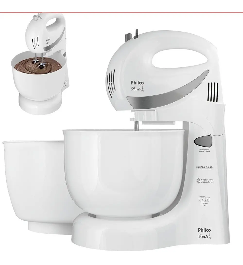 Batedeira Philco Paris com 4 Velocidades - Branca